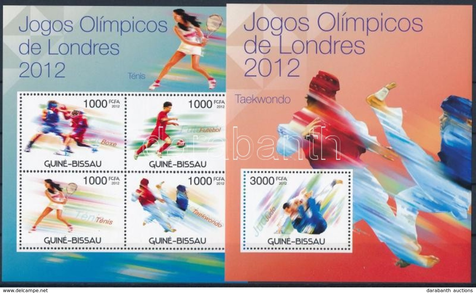 ** 2012 Olimpia London Kisív Mi 5947-5950 + Blokk Mi 1052 - Otros & Sin Clasificación