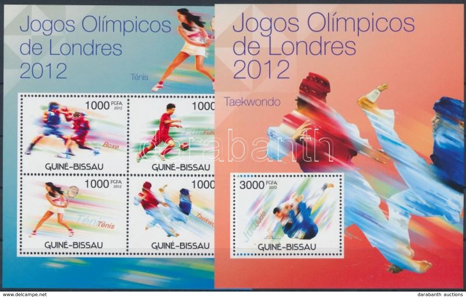 ** 2012 Olimpia London Kisív Mi 5947-5950 + Blokk Mi 1052 - Otros & Sin Clasificación