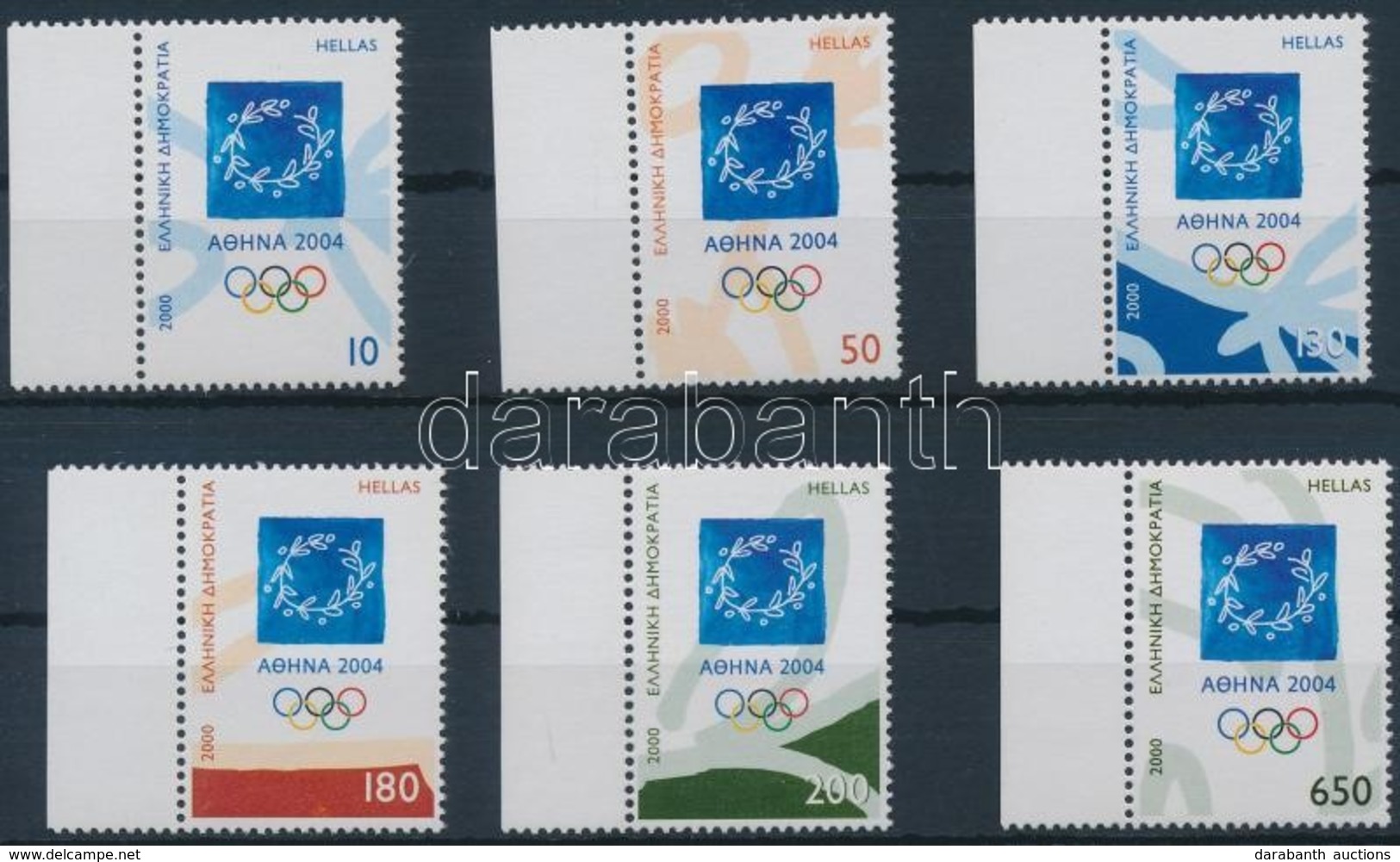 ** 2000 Nyári Olimpia 2004, Syney ívszéli Sor Mi 2046-2051 - Autres & Non Classés