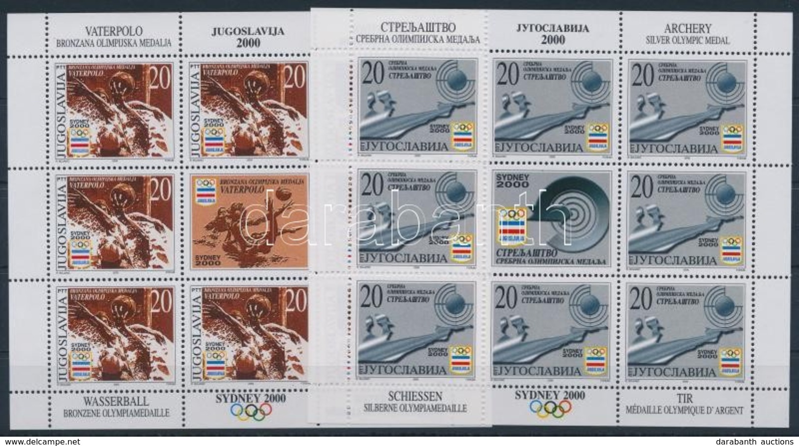 ** 2000 Olimpia: Vízilabda Kisívsor Mi 2989-2990 - Sonstige & Ohne Zuordnung