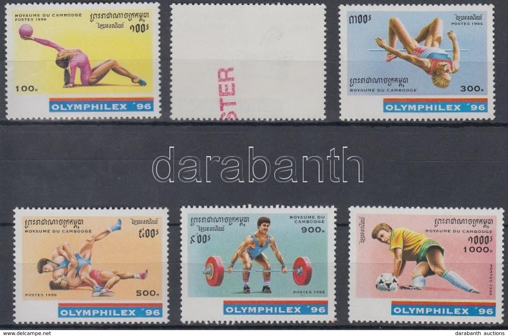 ** 1996 Bélyegkiállítás, OLYMPHILEX '96 Sor Mi 1598-1603 MINTA - Altri & Non Classificati