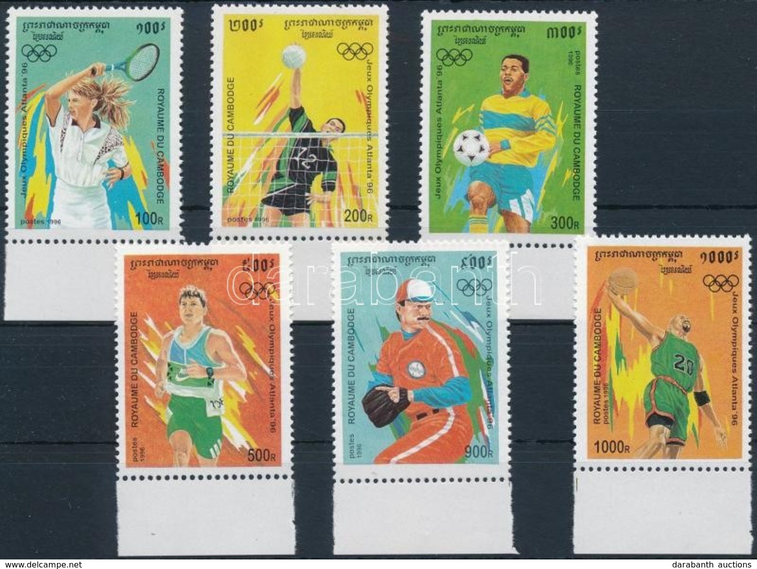 ** 1996 Olimpia ívszéli Sor Mi 1555-1560 - Otros & Sin Clasificación