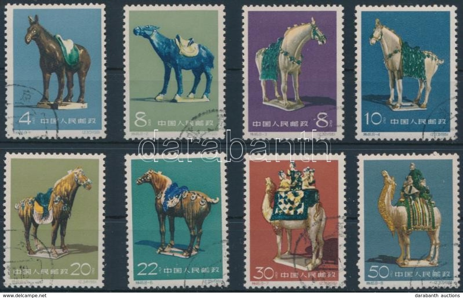 O 1961 Kerámia Lovak,
Ceramic Horses
Mi 608-615 - Altri & Non Classificati