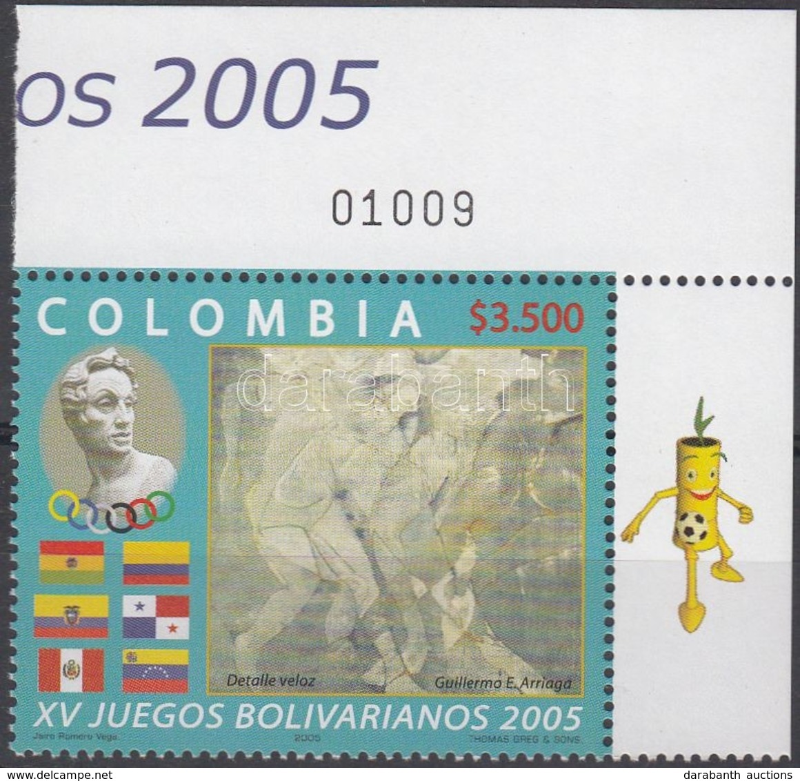 ** 2005 15. Bolivar Sportjátékok ívsarki Bélyeg Mi 2386 - Altri & Non Classificati