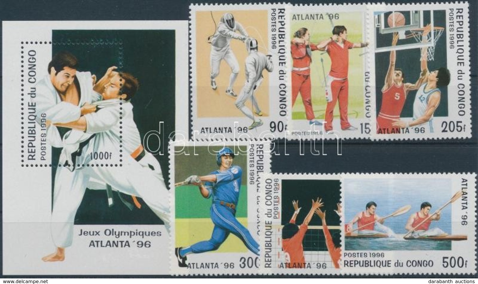 ** 1996 Olimpia Sor Mi 1437-1442 + Blokk Mi 127 - Autres & Non Classés