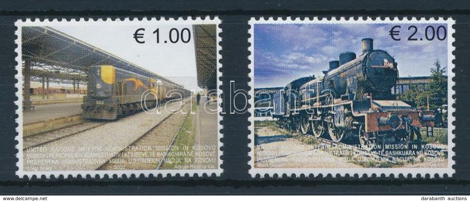 ** 2007 Vonat Sor,
Train Set
Mi 90-91 - Autres & Non Classés