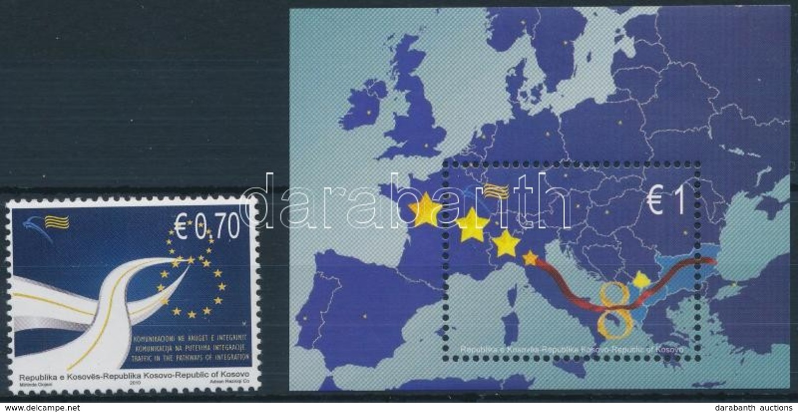 ** 2010 Európai Unió Bélyeg,
European Union Stamp
Mi 168 + Blokk Mi 15 - Altri & Non Classificati