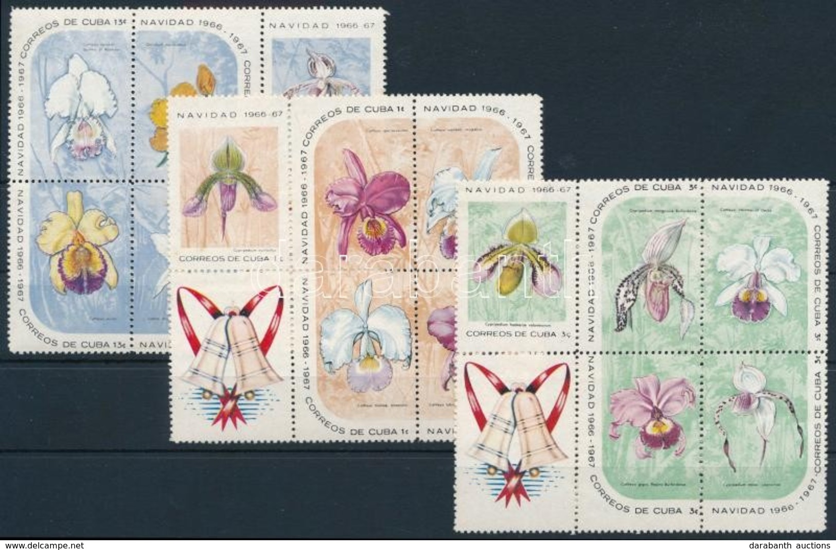 ** 1966 Orchidea Sor 3 Hatostömbben Mi 1249-1263 - Autres & Non Classés