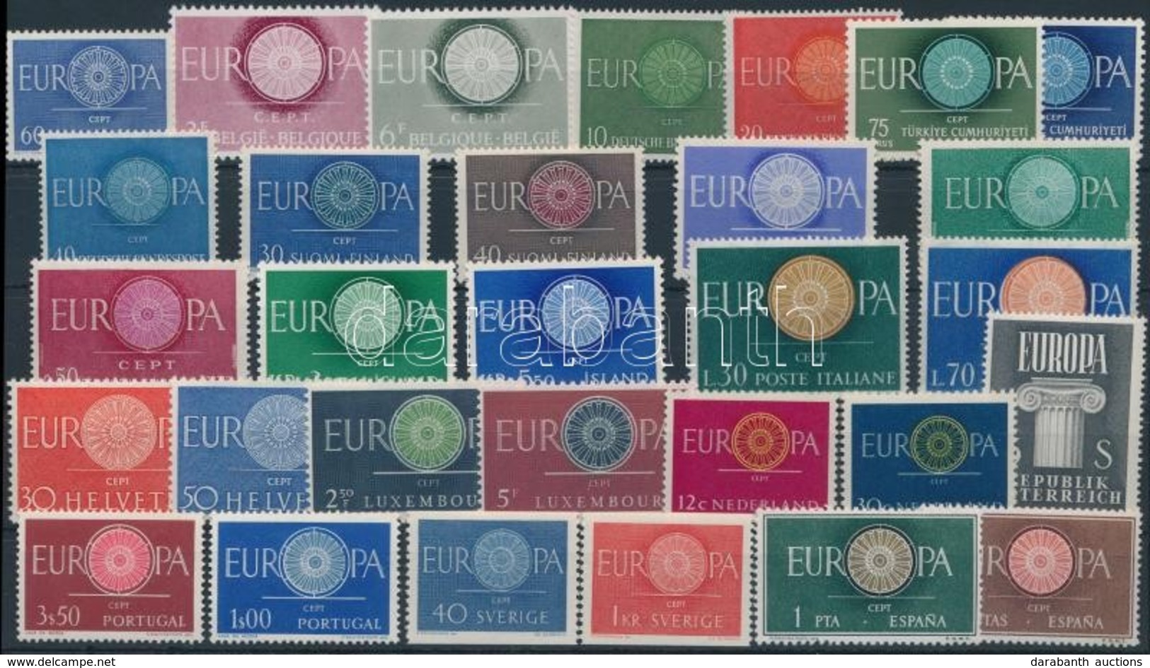 ** 1960 Europa CEPT 14 Sor  + 2 önálló Bélyeg - Autres & Non Classés