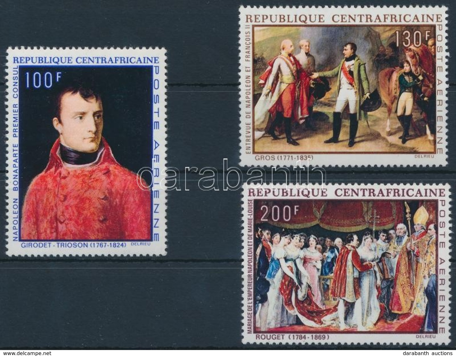 ** 1969 Napóleon Festmények Sor,
Napoleon Paintings Set
Mi 197-199 - Autres & Non Classés