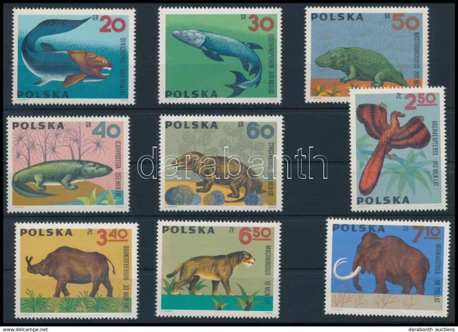 ** 1966 Állatok Sor (gumihiba),
Animals Set 8gum Disturbance)
Mi 1655 - 1663 - Altri & Non Classificati