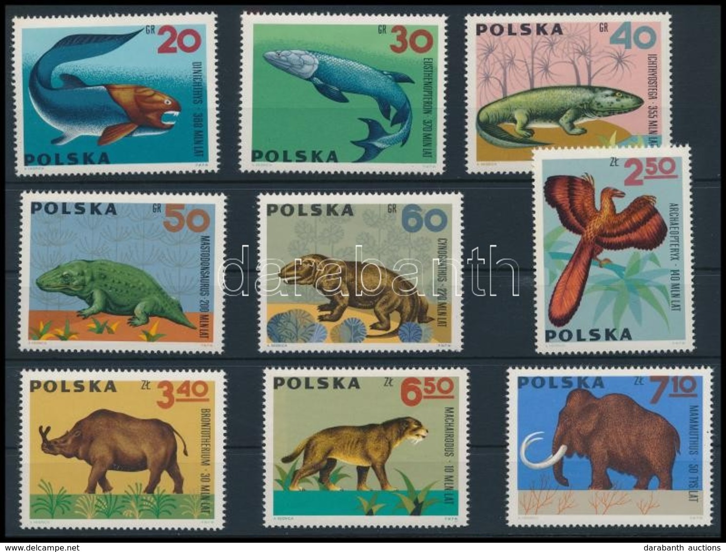 ** 1966 Állatok Sor (gumihiba),
Animals Set 8gum Disturbance)
Mi 1655 - 1663 - Altri & Non Classificati