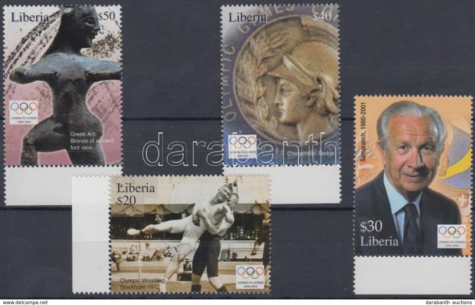 ** 2004 Athéni Olimpia ívszéli Sor Mi 4931-4934 - Altri & Non Classificati