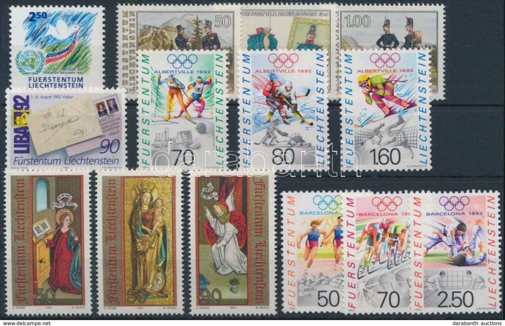 ** 1991-1992 5 Db Klf Sor + 2 Bélyeg - Altri & Non Classificati