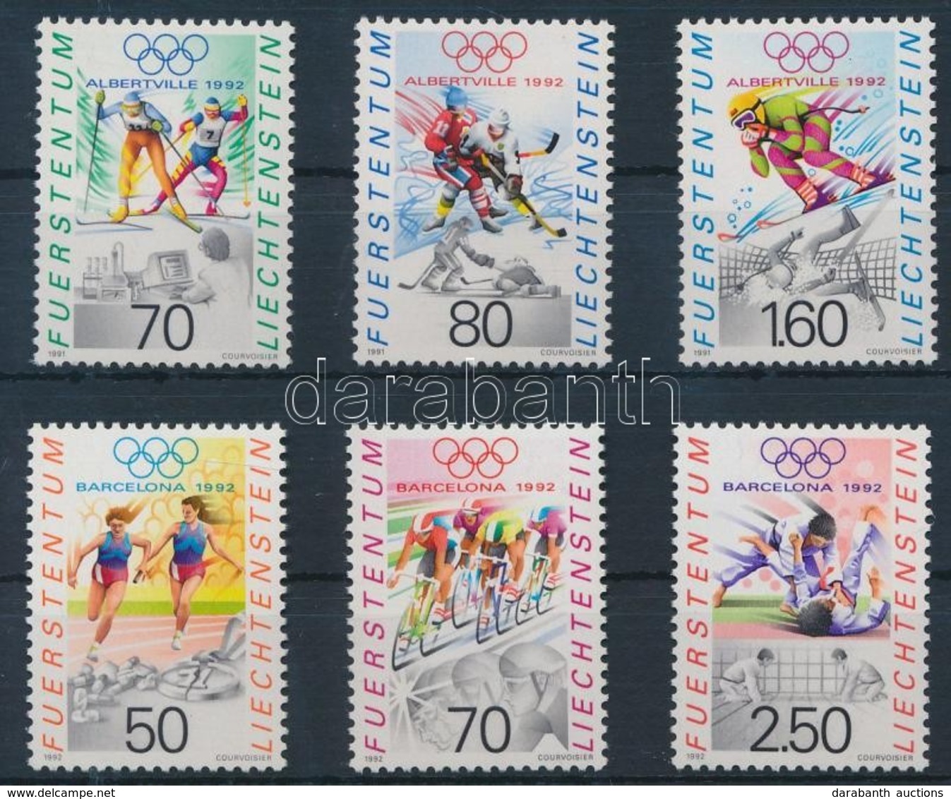 ** 1991-1992 Olimpia 2 Sor Mi 1030-1032 + 1035-1037 - Autres & Non Classés