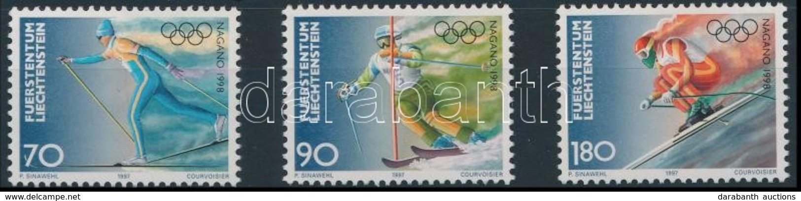 ** 1997 Téli Olimpia, Nagano Sor Mi 1162-1164 - Autres & Non Classés