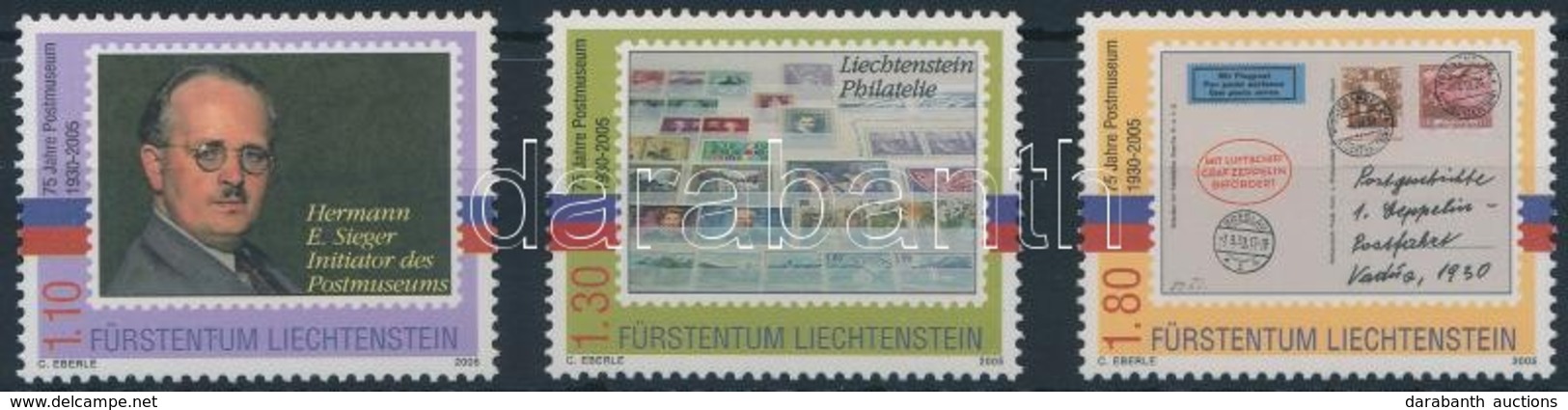 ** 2005 75 éves A Postamúzeum Sor Mi 1380-1382 - Autres & Non Classés