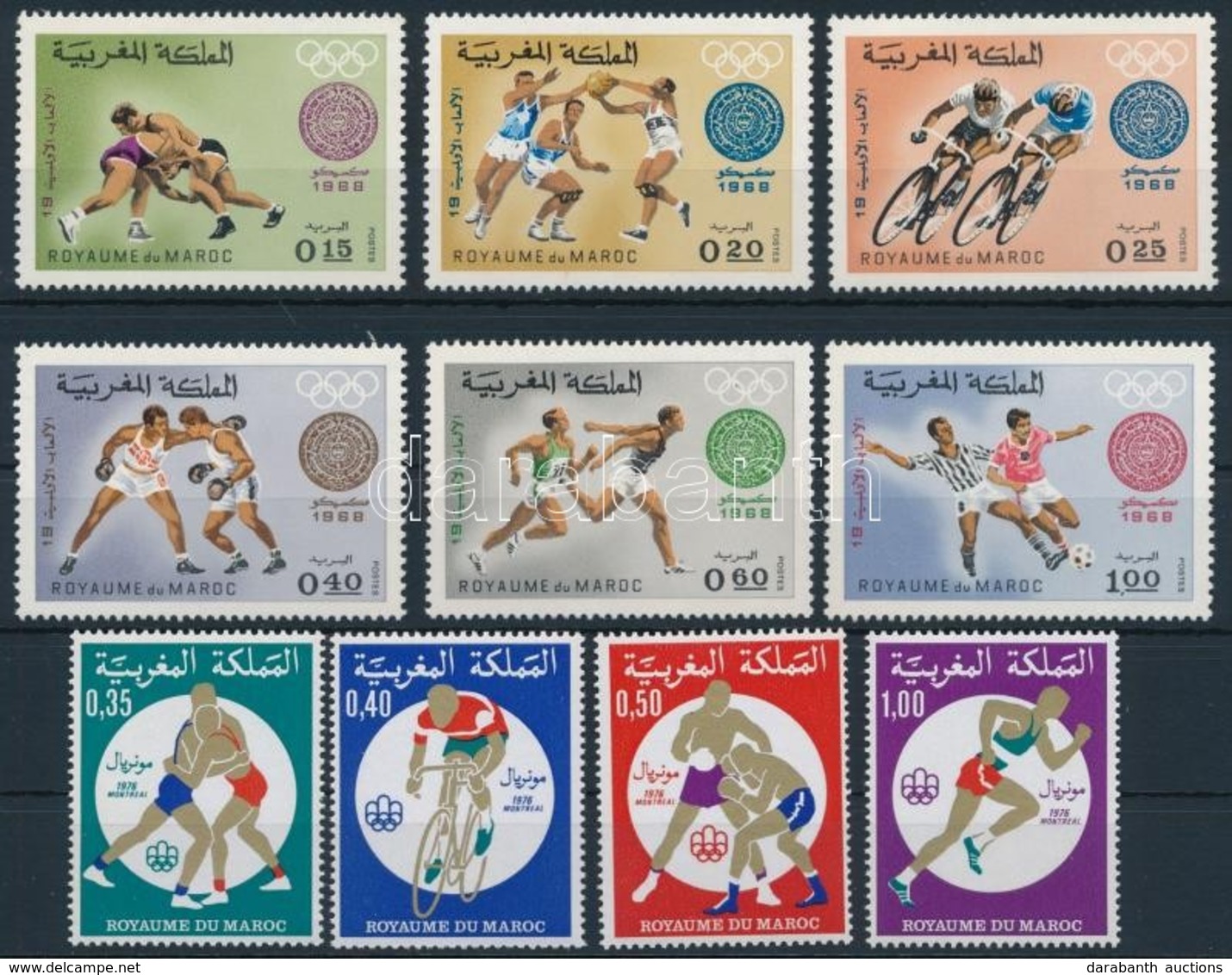 ** 1968-1976 2 Klf Olimpia Sor Mi 635-640, 840-843 - Autres & Non Classés