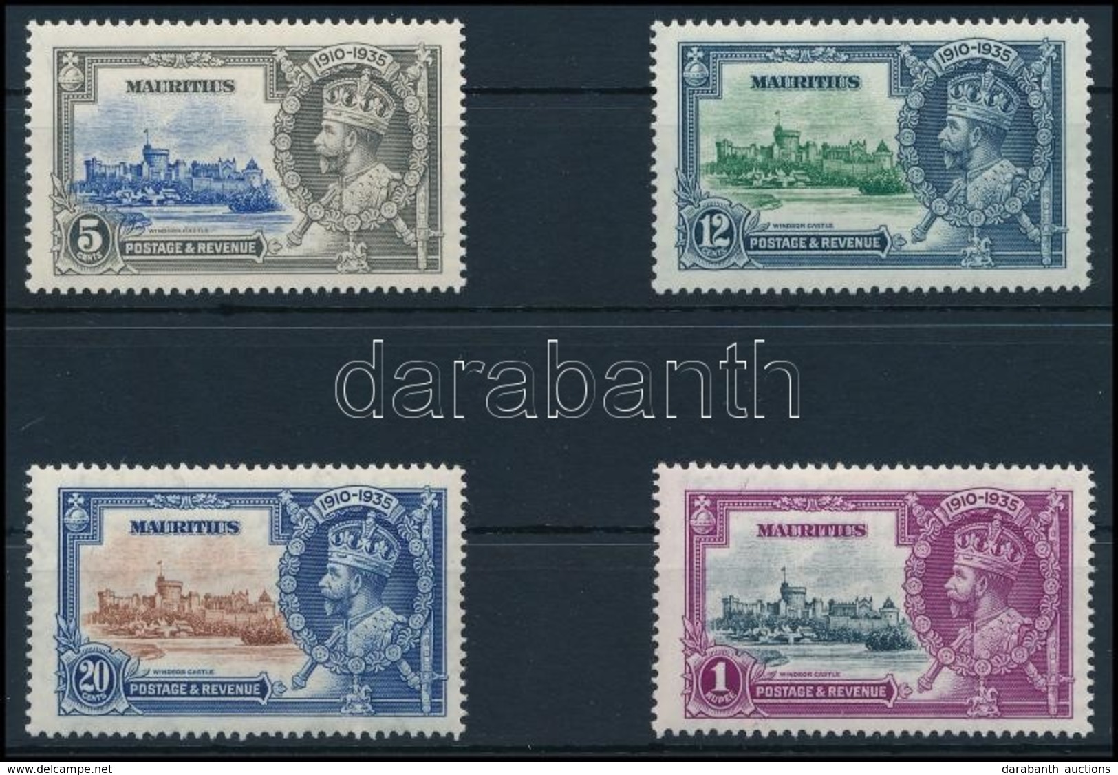 ** 1935 V. György Jubileuma Sor,
George V's Jubilee Set
Mi 196-199 - Otros & Sin Clasificación