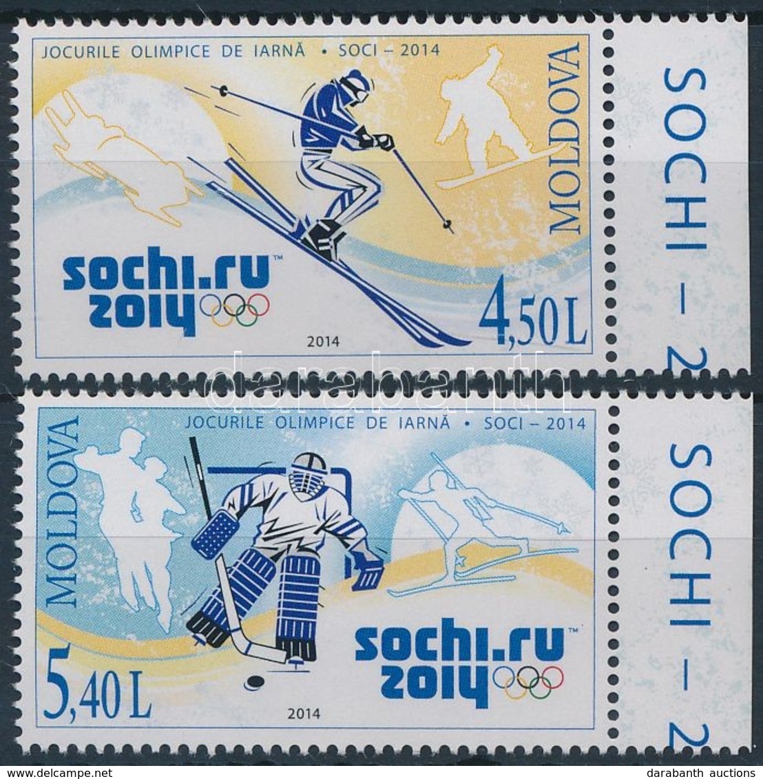 ** 2014 Téli Olimpia Sochi ívszéli Sor Mi 861-862 - Altri & Non Classificati