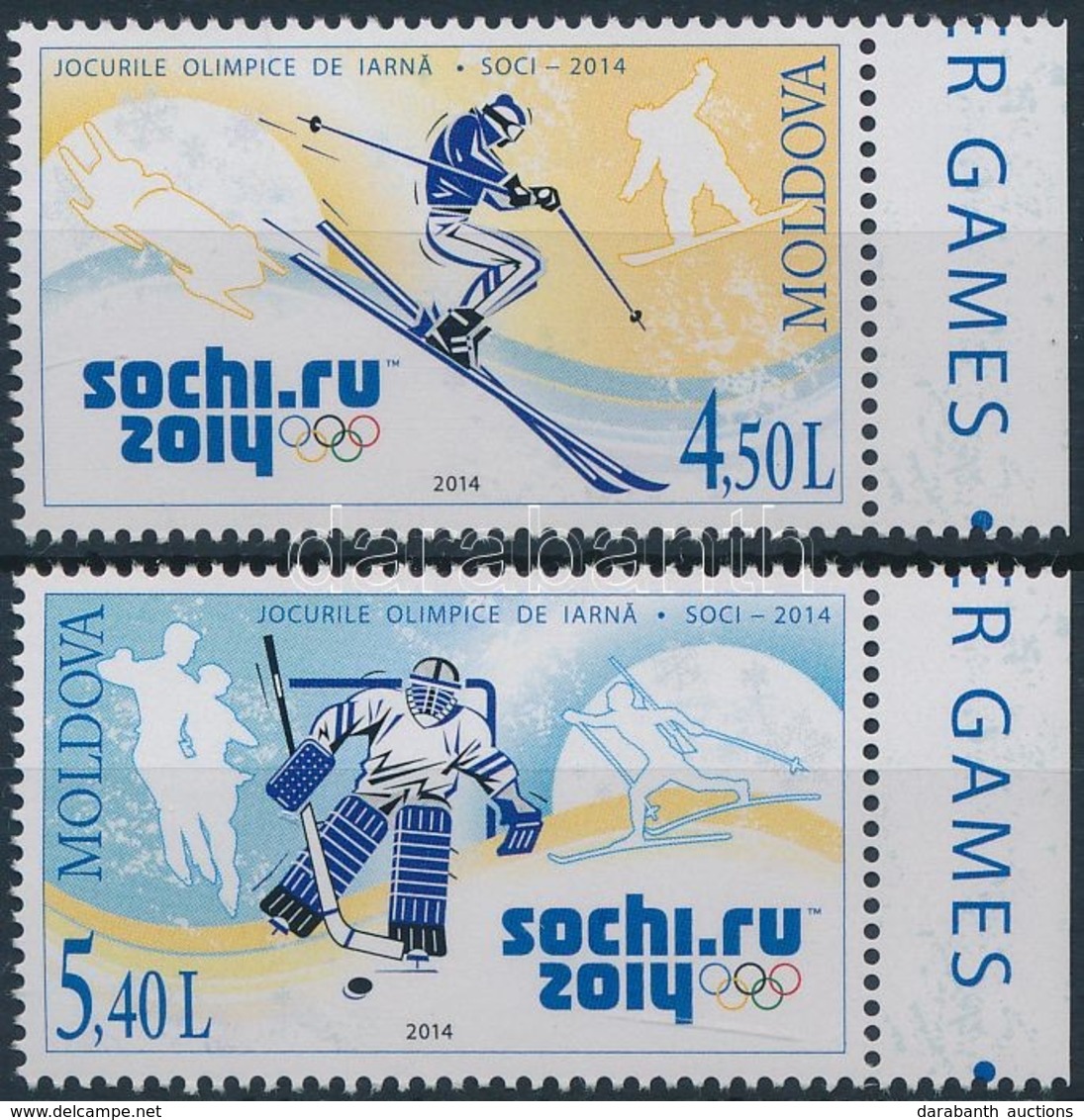 ** 2014 Téli Olimpia Sochi ívszéli Sor Mi 861-862 - Altri & Non Classificati