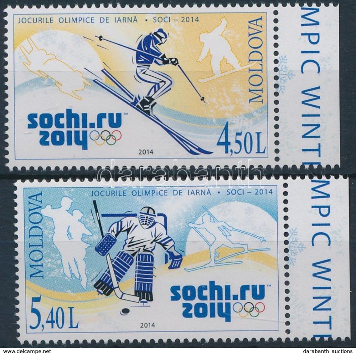 ** 2014 Téli Olimpia Sochi ívszéli Sor Mi 861-862 - Autres & Non Classés