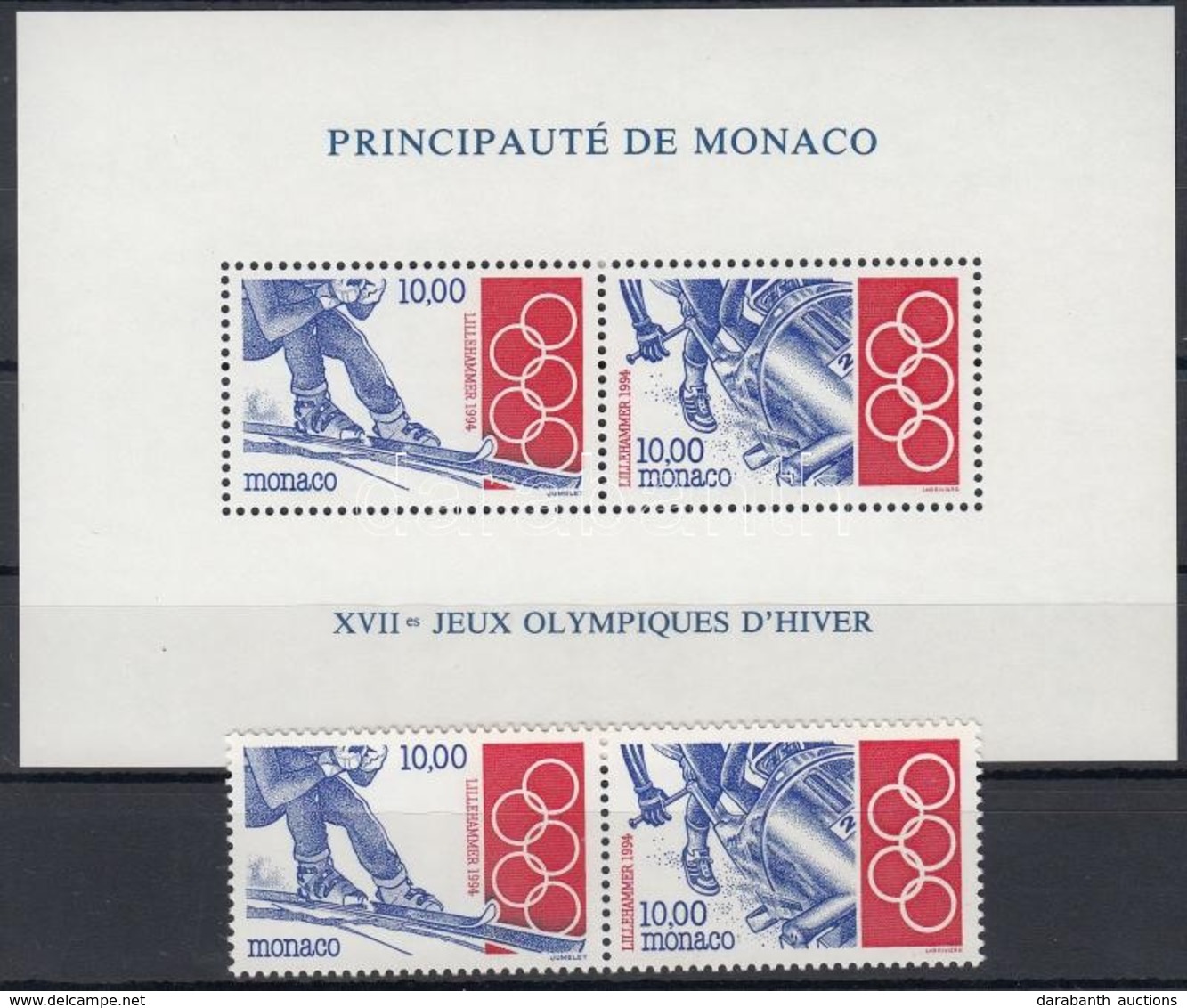 ** 1994 Téli Olimpia, Lillehammer Sor Mi 2167-2168 + Blokk 61 - Altri & Non Classificati