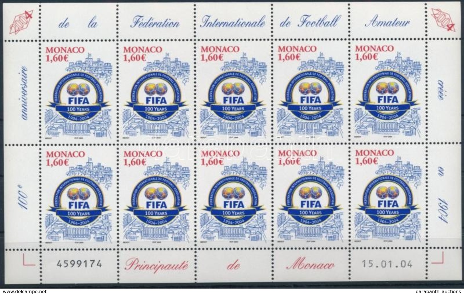 ** 2004 Labdarúgás, FIFA Kisív Mi 2708 - Altri & Non Classificati