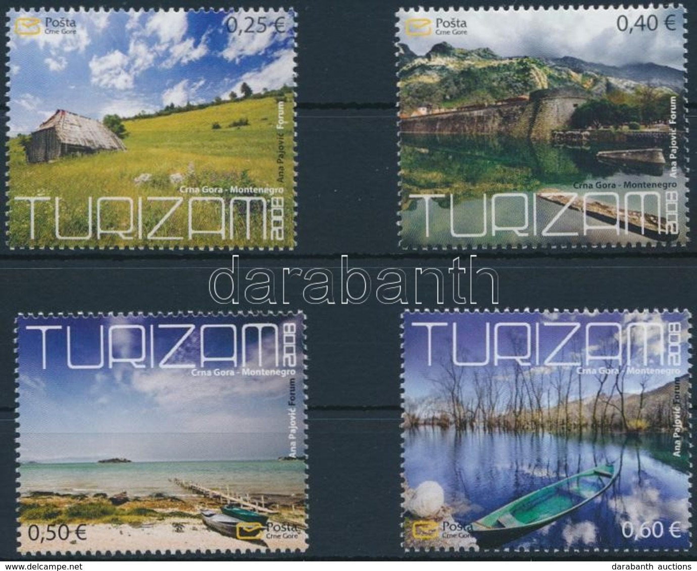 ** 2008 Turizmus Sor,
Tourism Set
Mi 172-175 - Altri & Non Classificati