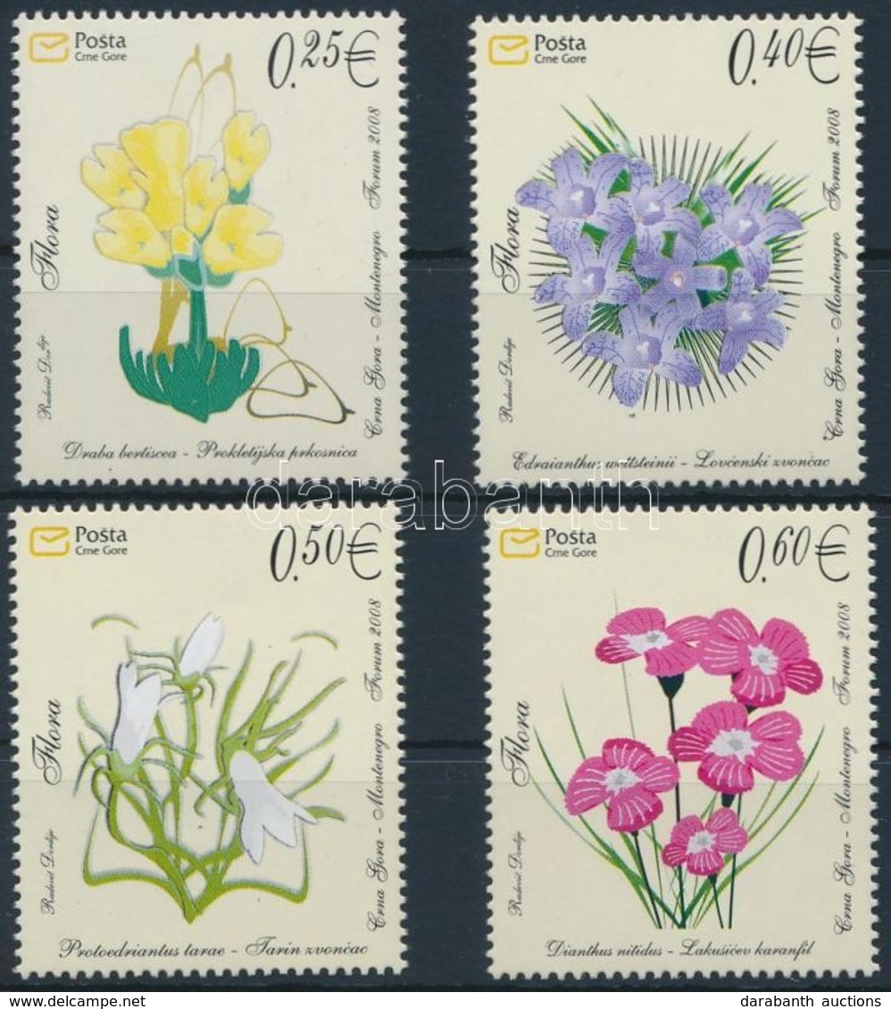 ** 2008 Virág Sor,
Flower Set
Mi 160-163 - Autres & Non Classés
