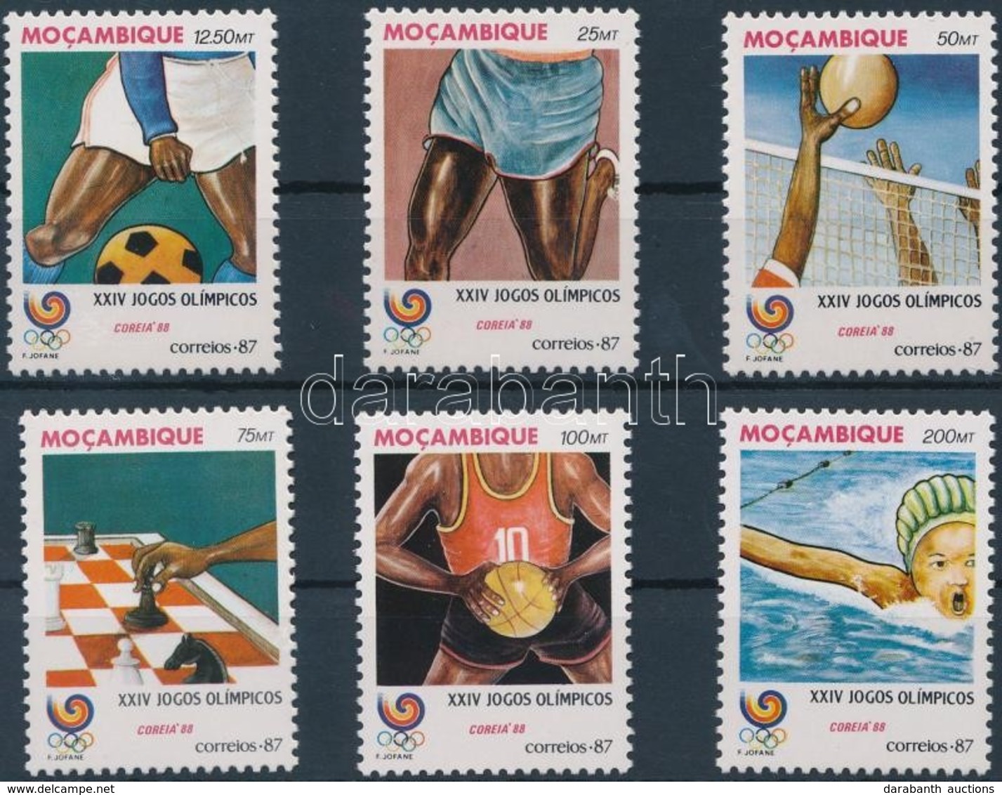 ** 1987 Nyári Olimpia 1988, Szöul Sor Mi 1094-1099 - Otros & Sin Clasificación