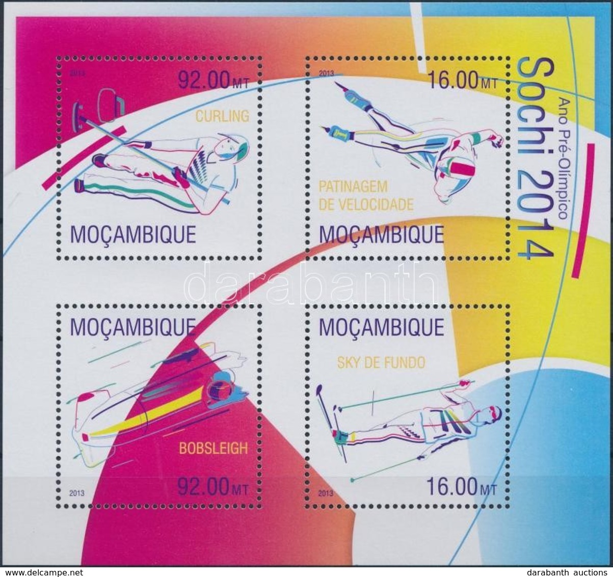 ** 2013 Téli Olimpia, Szocsi Kisív Mi 6787-6790 - Altri & Non Classificati