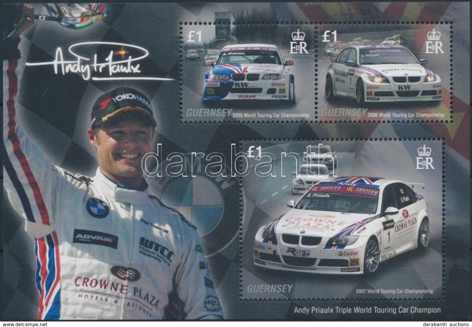 ** 2008 Andy Priaulx Autóversenyző Blokk Mi 46 - Autres & Non Classés