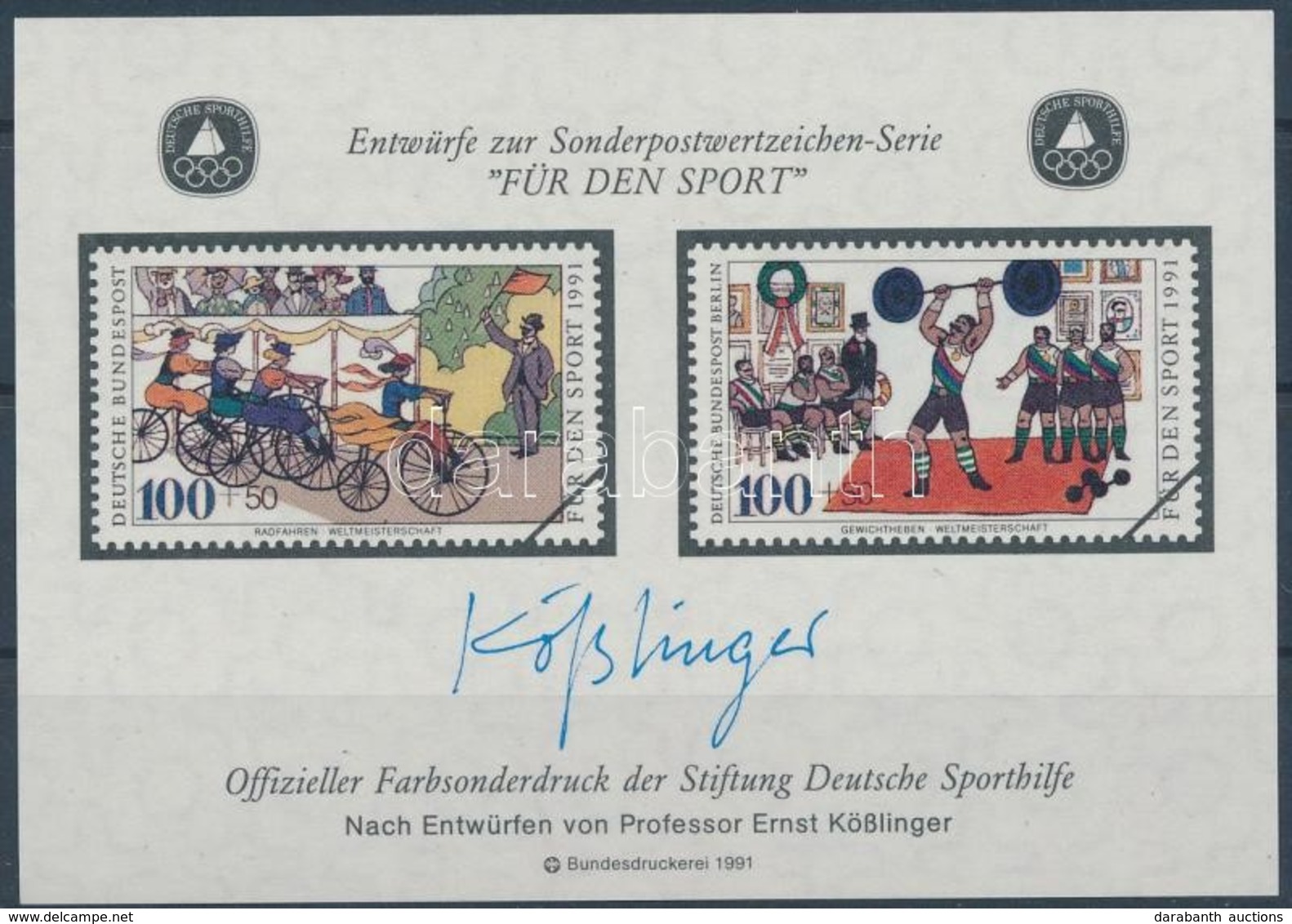 ** 1991 Sporthilfe Emlékív - Altri & Non Classificati