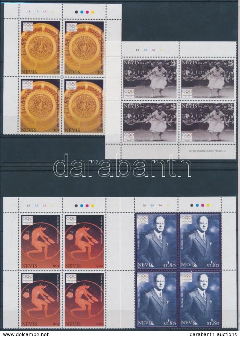 ** 2004 Olimpia Athén ívsarki Négyestömb Sor Mi 1979-1982 - Altri & Non Classificati