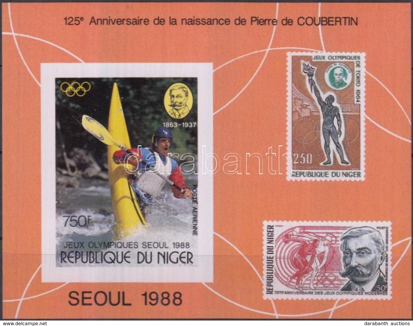 ** 1988 Nyári Olimpia Vágott Blokk Mi 53 - Autres & Non Classés