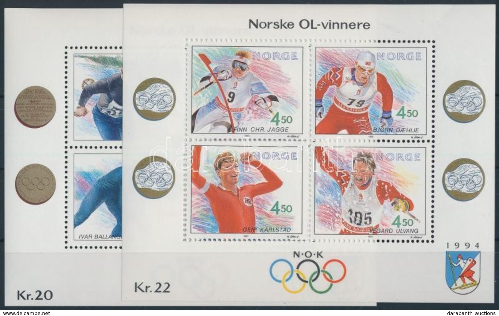 ** 1990-1993 Olimpia 2 Klf Blokk Mi 14 + 19 - Other & Unclassified