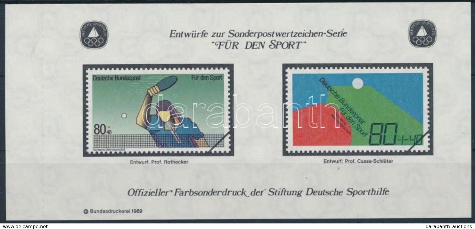 ** 1989 Sporthilfe Emlékív - Autres & Non Classés