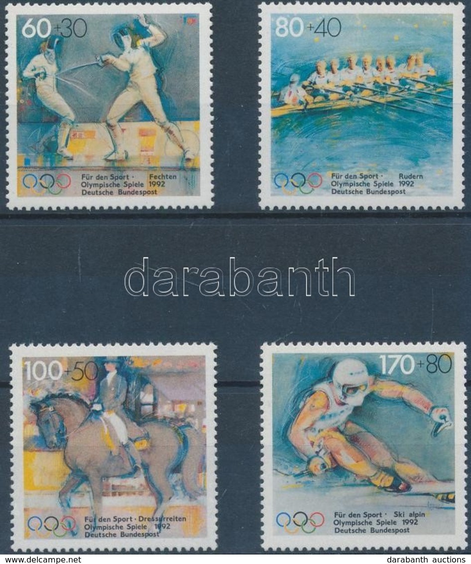 ** 1992 Téli Olimpia Sor Mi 1592-1595 - Autres & Non Classés