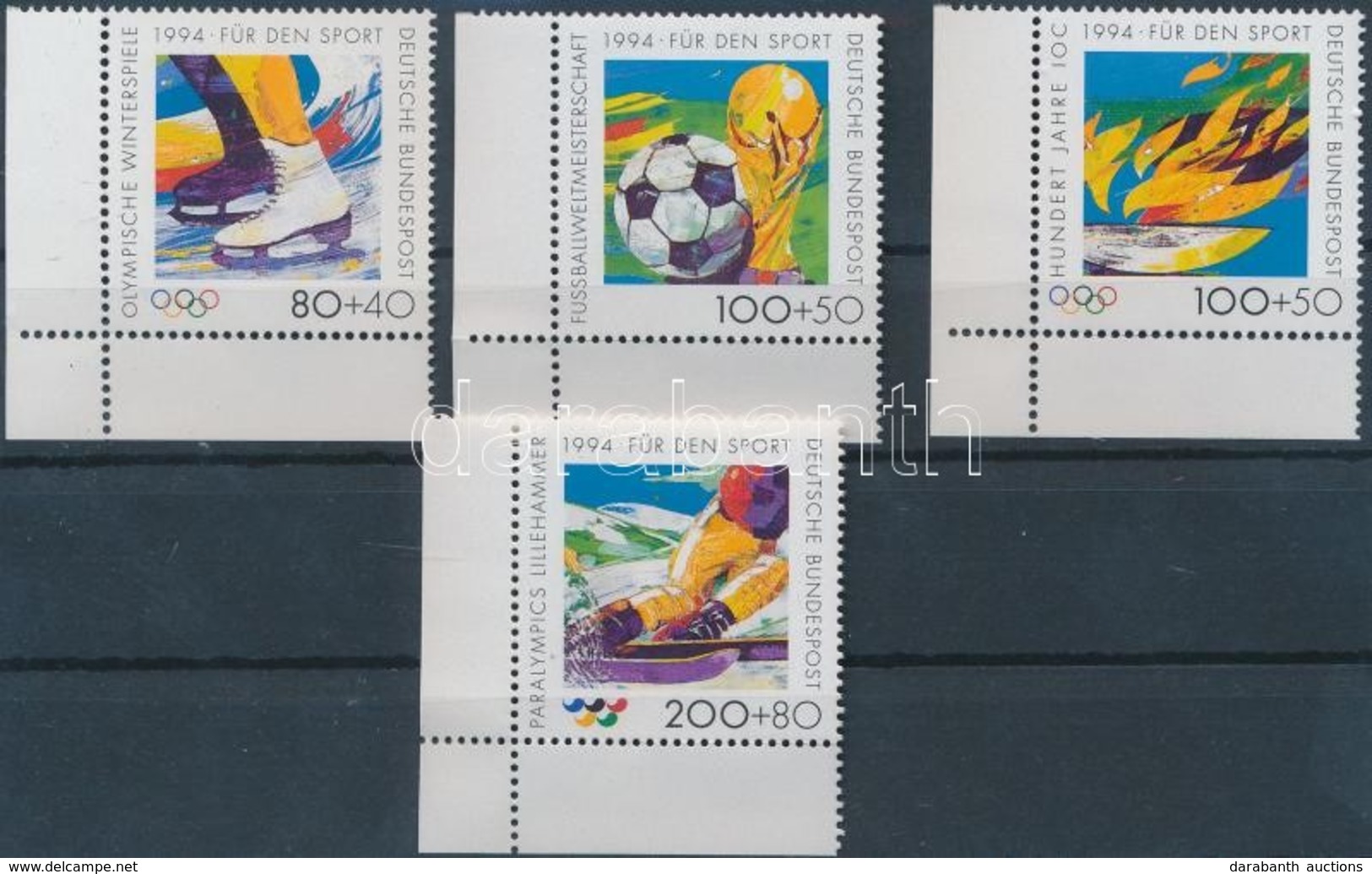 ** 1994 Téli Olimpia ívsarki Sor Mi 1717-1720 - Autres & Non Classés