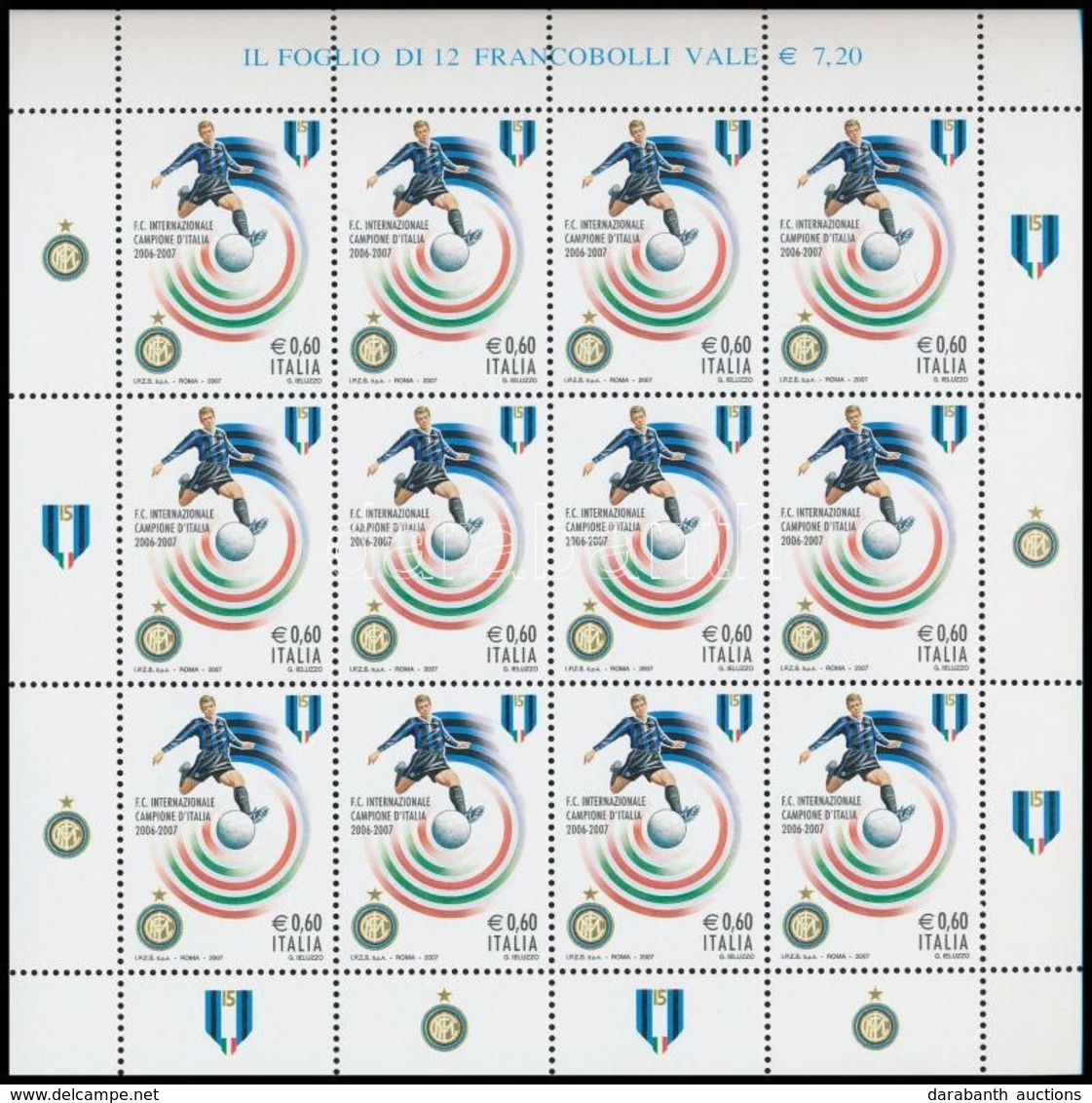 ** 2007 Labdarúgás Kisív Mi 3185 - Autres & Non Classés