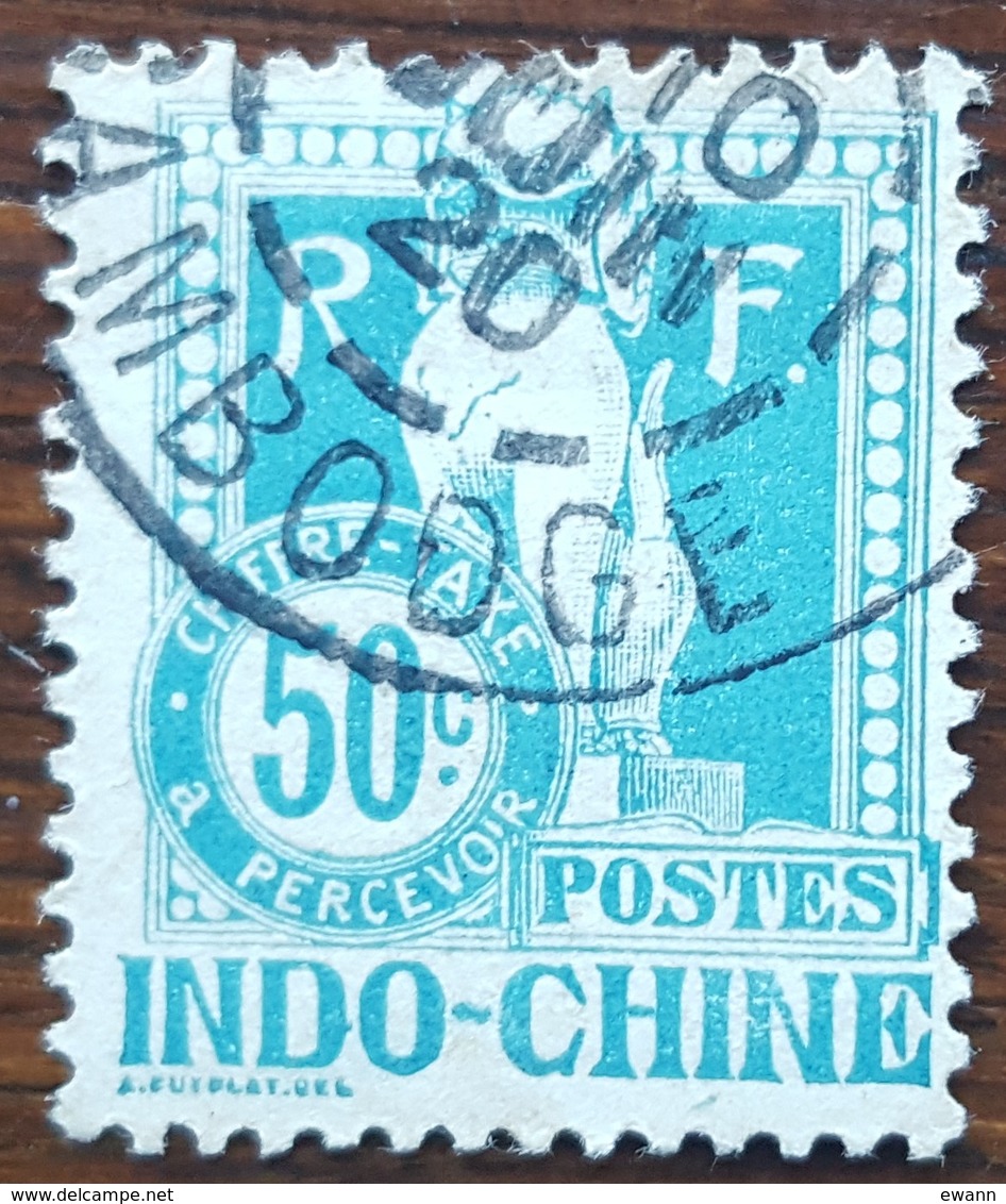 Indochine - YT Taxe N°13 - 1908 - Oblitéré - Strafport