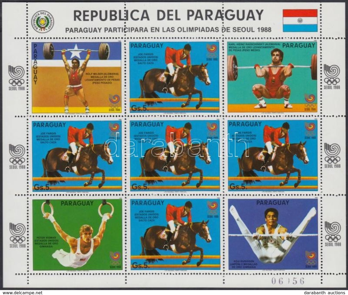 ** 1986 Nyári Olimpia Kisív Mi 4053 - Autres & Non Classés