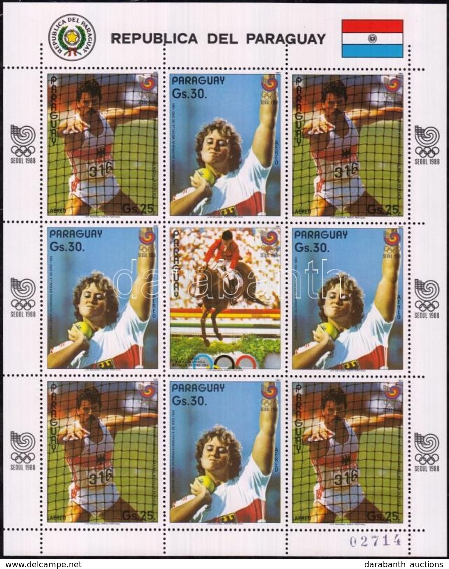 ** 1987 Nyári Olimpia Kisív Mi 4133-4134 - Autres & Non Classés