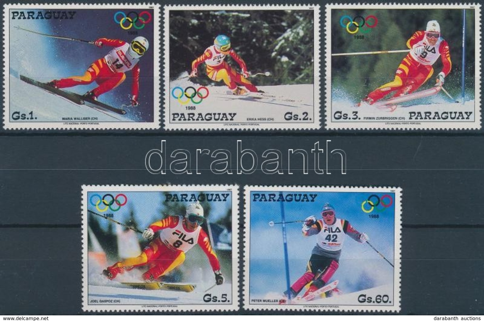 ** 1987 Téli Olimpia Sor Mi 4175-4179 - Altri & Non Classificati