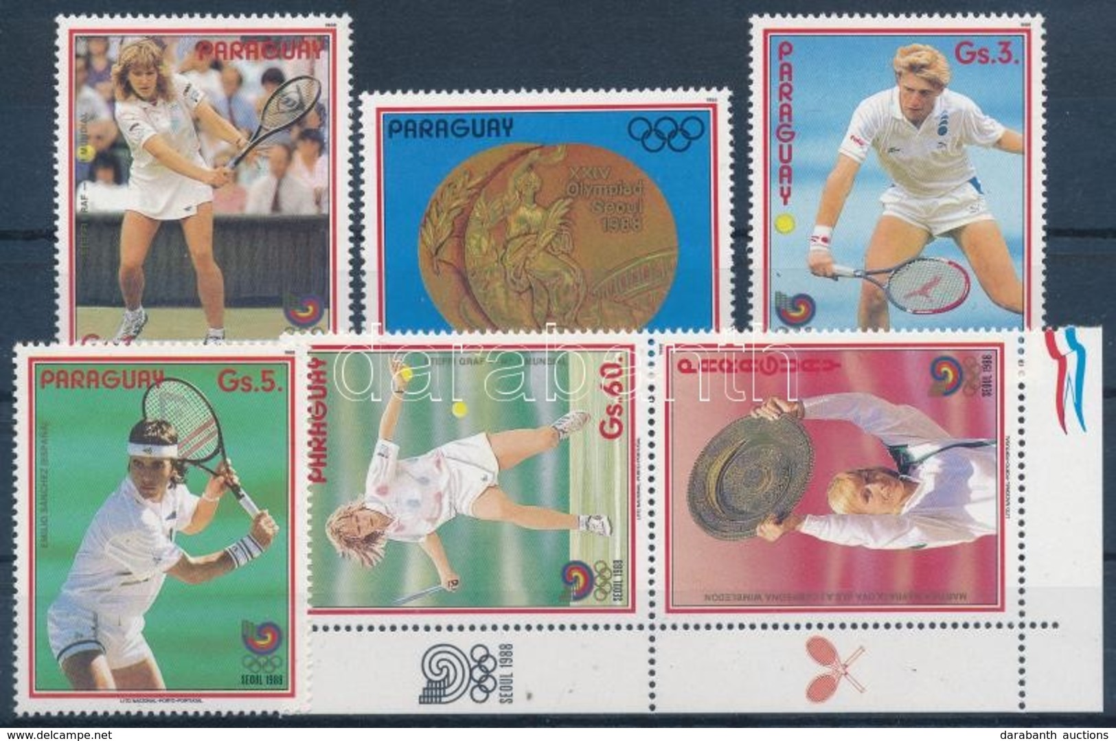 ** 1988 Nyári Olimpia Sor Mi 4257-4261 - Altri & Non Classificati