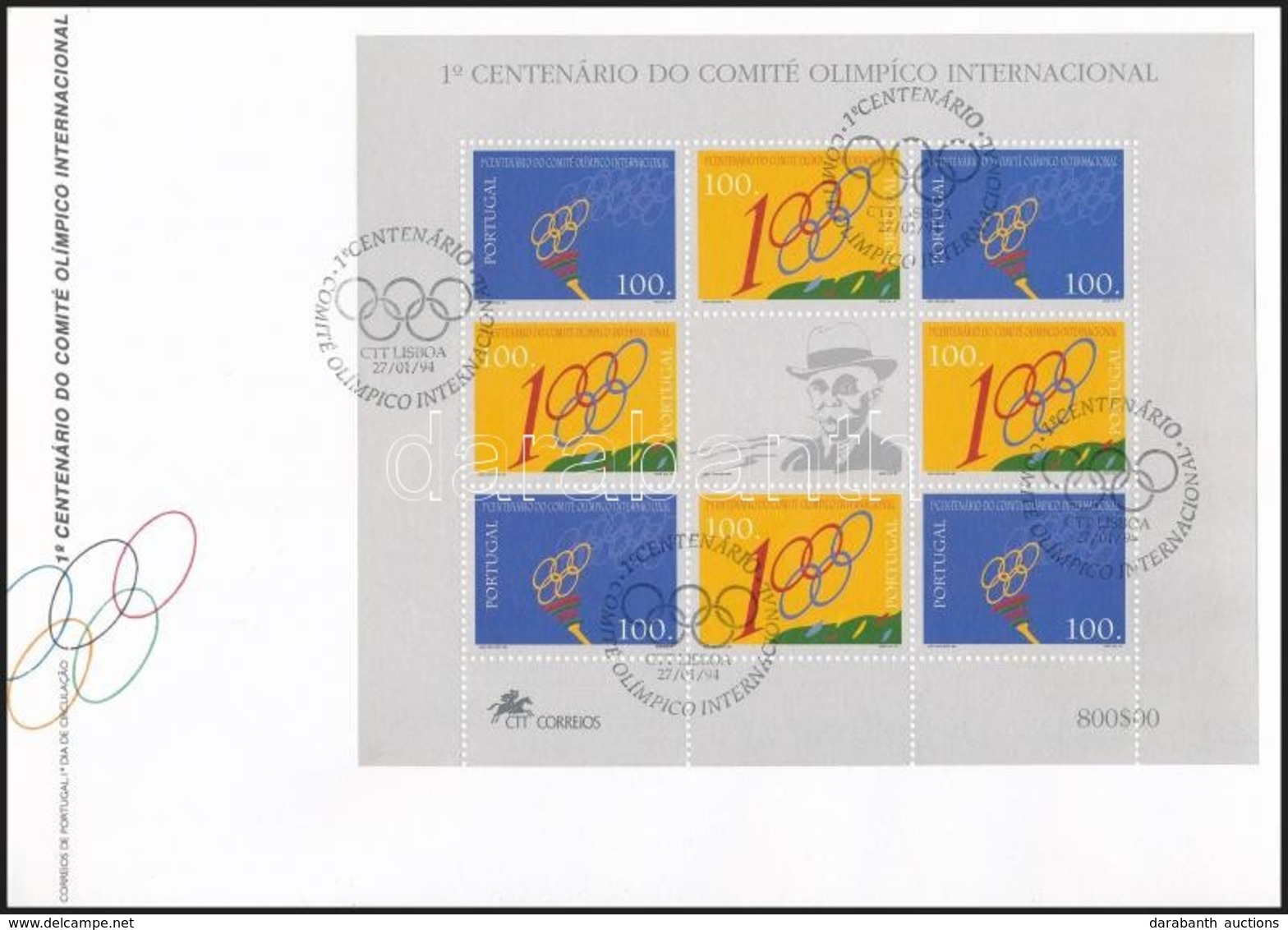 1994 Olimpia Kisív Mi 2000-2001 FDC-n - Autres & Non Classés