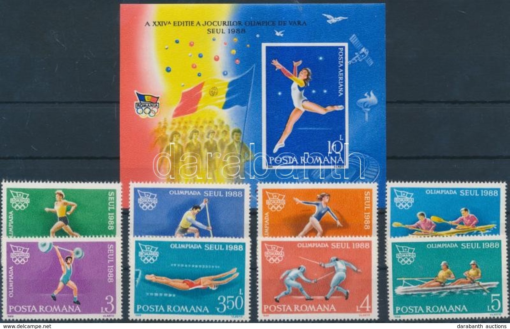 ** 1988 Nyári Olimpia, Szöul Sor Mi 4475-4482 + Blokk 247 - Altri & Non Classificati