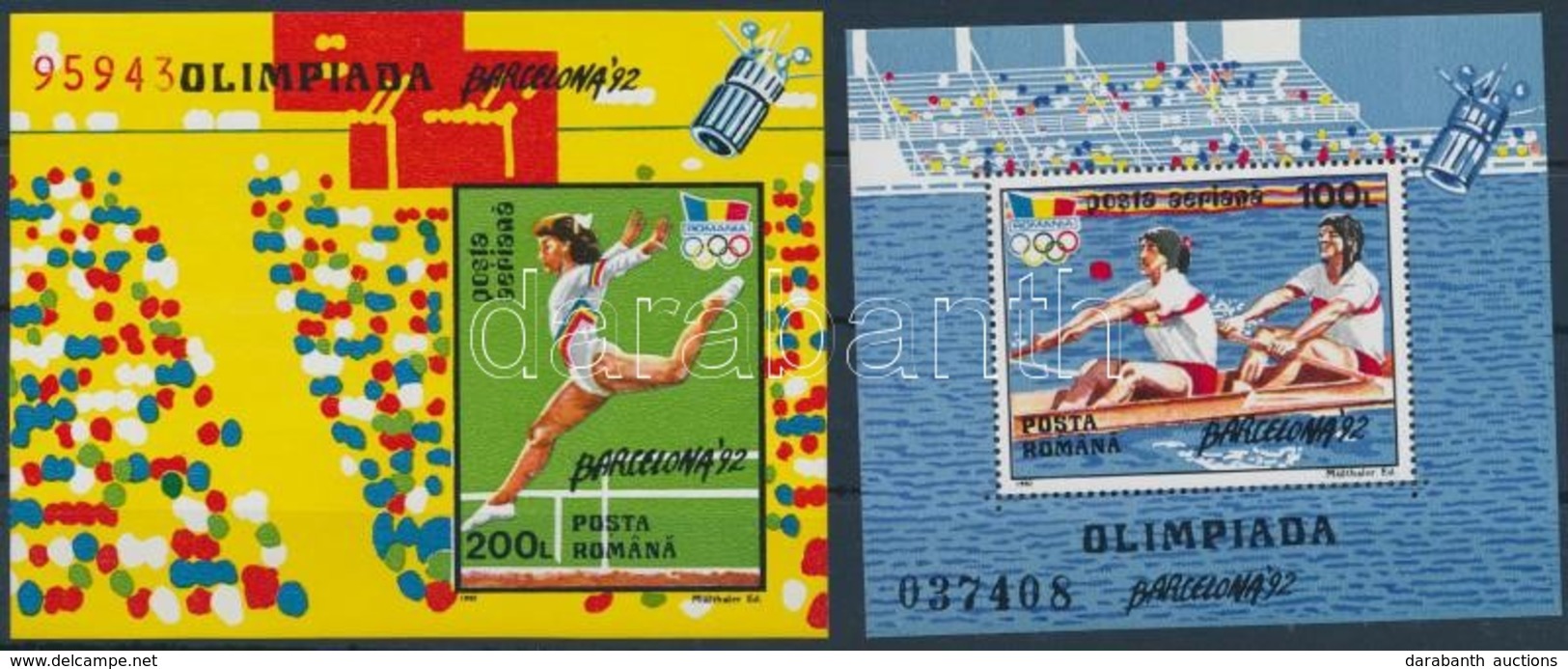 ** 1992 Nyári Olimpia Blokk Sor  Mi 274-275 - Altri & Non Classificati