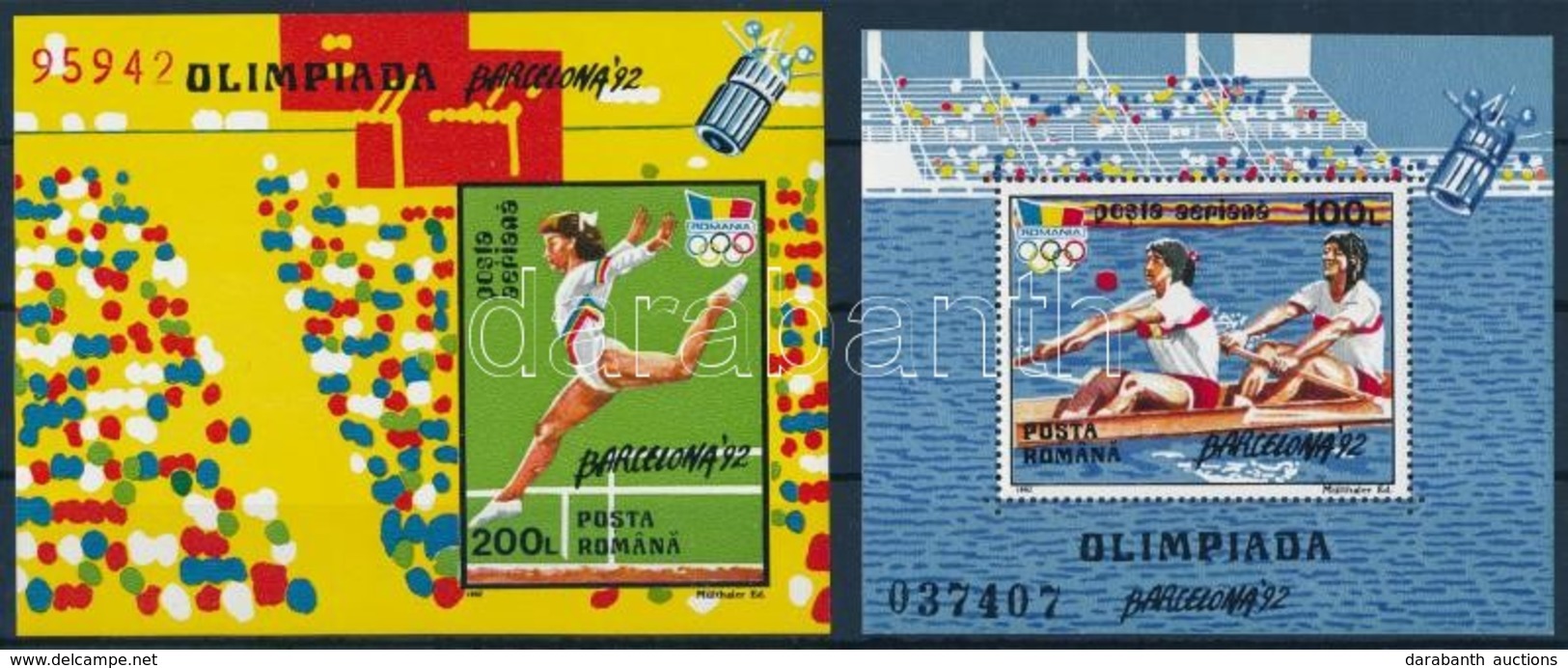 ** 1992 Nyári Olimpia Blokk Sor  Mi 274-275 - Autres & Non Classés